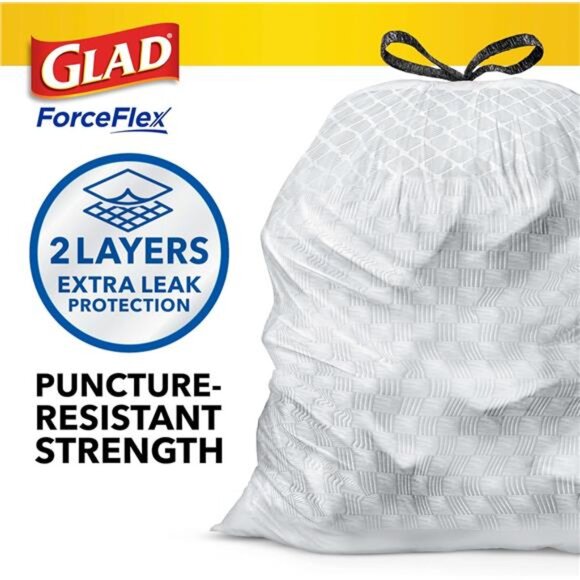 ForceFlex Tall Kitchen‎ Trash Bags, 13 Gal, Gain Moonlight Breeze, 100 Ct - Picture 2 of 6